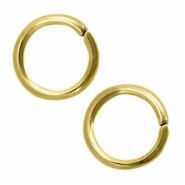 Stainless steel Jumpring 8mm Gold